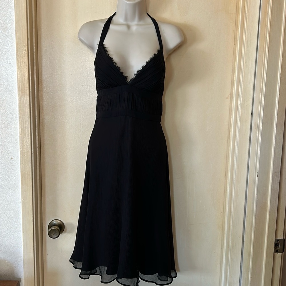 White House Black Market Black Halter Dress